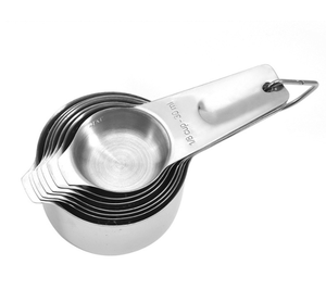 Tazas Medidoras de Acero Inoxidable para Cocina, Repostería, 30ml, 60ml, 80ml, 120ml, 160ml, 180ml, 240ml - Product Image 4