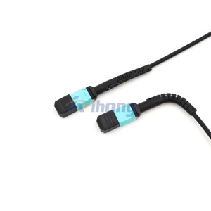 Centro de datos 5G Telcecom 400G 100G MPO 12f 24f <span class=keywords><strong>OM3</strong></span>/<span class=keywords><strong>300</strong></span> OM4 MPO conjunto de cable de conexión con arranque de ajuste de 360 grados - Product Image 3
