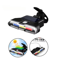 LED Warning USB Rechargeable Tail Light MTB Bike Parts Bright Rear Lamp Accessories
