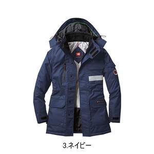 Chaqueta de Invierno con Capucha Grande para Exteriores BURTLE Unisex Azul Marino SS 7211 3 Otoño/Invierno 4.2 Estrellas - Product Image 3