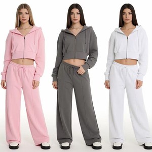 Sudadera con capucha de punto para hombre, informal, holgada, con cremallera, ecológica, teñida lisa, para primavera - Product Image 1