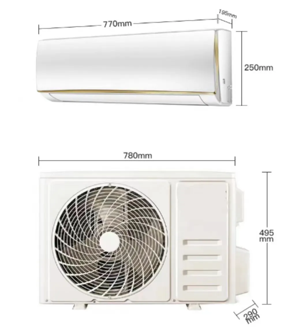 יצרן מקצועי אספקת מזגנים חכמים 12000 Btu מסחרי אינטליגנטי מפוצל מזגן באיכות הטובה ביותר