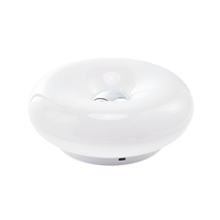 Lampe murale LED en plastique blanc, best-seller, pour la décoration de la maison, commande tactile, 3000K 4000K 6000K, lampe de table en forme de donut