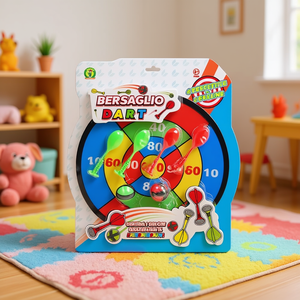 เกมปาลูกดอก Bersaglio ขนาด 39x34 ซม. พร้อมลูกดอก 6 ดอก เป้าหลากสีสำหรับเด็กเล่น - Product Image 3