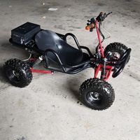 Kart à pédales électrique tout-terrain haute performance pour adultes et enfants - 500W 35km/h, adapté à la plage et aux terrains variés
