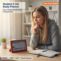 Kylendar Horloge Calendrier Intelligente pour Étudiants, Planificateur E-Ink, Gestion des Cours et des Devoirs, Sans Lumière Bleue, Rappel d'Examen Axé sur l'Étude