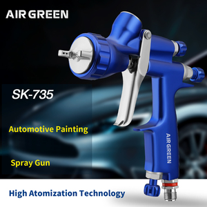 <span class=keywords><strong>Pistolet</strong></span> à peinture automobile <span class=keywords><strong>HVLP</strong></span> SK-735 professionnel 1.3mm buses alimentation par gravité pour la finition automobile - Product Image 2