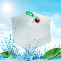 Réservoir d'eau pliant Portable 10L/20L pour Camping voyage en plein air et randonnée sac à eau étanche avec accessoires de Camping