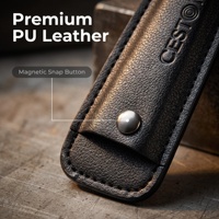 Étui à ciseaux en cuir rétro pour barbier, avec cordon de cou, pochette pour ciseaux de coiffeur, cordon de cou pour styliste capillaire, pour le rangement des outils de salon