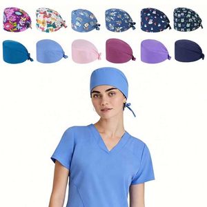 Cappello Chirurgico Personalizzato Unisex per Donne e Uomini con <span class=keywords><strong>Capelli</strong></span> Lunghi, Berretto Medico per Infermieri e Dottori - Product Image 2