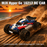 Voiture RC tout-terrain MJX Hyper Go 16212 1/16 Brushless 4x4 4WD 42km/h, Buggy RC, Camion télécommandé RTR 2.4GHz Type C, Jouets