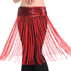 Lady's Belly Oriental Dance Fringe Tassel Brilliant Hip Bufanda Cinturón Falda - Product Image 5