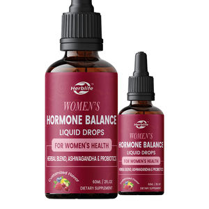 Compléments alimentaires liquides pour l'équilibre hormonal, marque privée OEM, pour femmes, soutien à la ménopause, compléments pour les troubles du cycle menstruel, à base de chaste-belle et de cohosh noir - Product Image 1