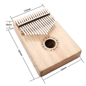 GECKO K17CA B ton Kalimba Premium doğal kafur ahşap başparmak piyano katı ahşap akustik 17 tuşları Kalimba