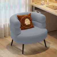 Fauteuil moderne en velours d'agneau à dossier unique Chaise de canapé durable pour chambre à coucher Tabouret de maquillage Home Office Dining Accent Minimalist Hotels
