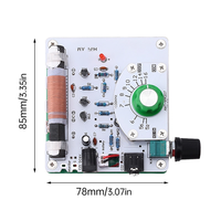 Placa de Circuito DIY para Transmisor de Radio AM de Onda Media 525~1605kHz, Placa Base de Radio de Cristal DC6V