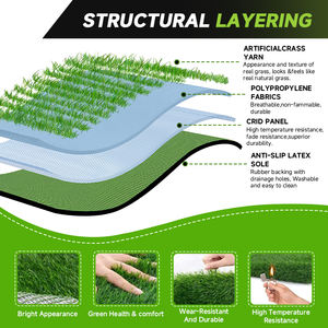 Décoration intérieure/extérieure 4m * 25m artificiel synthétique putting green <span class=keywords><strong>faux</strong></span> sol de sport de golf gazon tapis gazon - Product Image 4