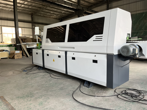 Chế biến gỗ ván ép đồ nội thất <span class=keywords><strong>MDF</strong></span> Melamine cửa tủ Băng cắt tỉa cạnh dải máy với đôi cắt tỉa - Product Image 2