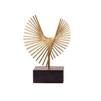 Sculpture artisanale en métal moderne et personnalisable, motif horizontal, pour la décoration de la maison, du bureau, du salon, cadeau d'anniversaire personnalisé