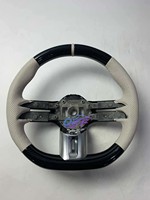 Volant en fibre de carbone LED noir piano personnalisé, style amélioré, pour Mercedes-Benz Classe A/B/C/E/G/S, CL, GL, SL, AMG GT