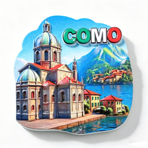 Aimant de réfrigérateur personnalisé avec logo, souvenir de l'<span class=keywords><strong>Italie</strong></span>, lac de <span class=keywords><strong>Côme</strong></span>, impression en résine, cadeau de voyage - Product Image 1