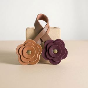 Vintage PU Leather Flower <b>Bag</b> <b>Charm</b> Double Rose Design Purse <b>Charm</b> for Tote Backpacks Ornaments for Women - Product Image 3