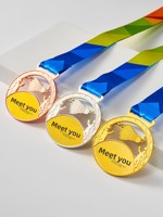 Medalla de Bádminton de Metal Personalizada, Etiqueta Colgante con Diseño Creativo para Competiciones, Eventos Deportivos, Placas de Premios