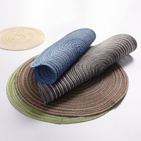 Set de table en polyester et coton lavable, écologique, isolant thermique, antidérapant, design personnalisable, 36 cm, pour hôtels et restaurants