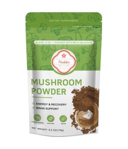 אורגני 7 פטריות מקודשת אבקת תערובת אריה קורדיציפ צ 'אגה אדום רישי שיטאקה maitake maitake make shitake עבור בקבוק תוף בריאות חיסוני - Product Image 1