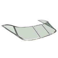 Panneaux de vitres marines en verre trempé résistant aux chocs, sur mesure OEM ODM pour bateaux et yachts