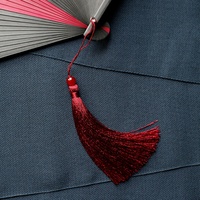 Coloré soyeux doux 13CM glands longue glace gland robe artisanat bijoux bricolage pendentifs frange garniture pour vêtements et rideaux