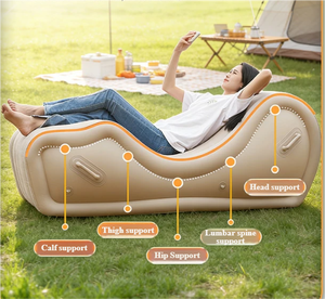 <span class=keywords><strong>Canapé</strong></span> gonflable automatique, <span class=keywords><strong>canapé</strong></span> gonflable individuel populaire pour l'extérieur, chaise inclinable pour personne paresseuse - Product Image 2