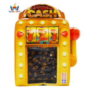 Ensemble de machines à <span class=keywords><strong>sous</strong></span> gonflables sur le thème du <span class=keywords><strong>casino</strong></span> - <span class=keywords><strong>Machine</strong></span> à <span class=keywords><strong>sous</strong></span> et cabine Tornado des Argentages pour événements festifs et promotions - Product Image 2