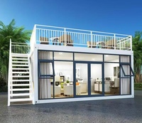 Maisons de conteneur pliables préfabriquées chinoises de 2 chambres à coucher avec auvent bébé Tipi tente pliante Flatpack maison Playhouse intérieur