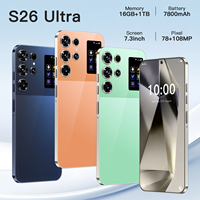 Nuevo Teléfono Inteligente Original S26 Ultra 5G 2025, Pantalla HD de 7.3 Pulgadas, 16GB+1TB, Desbloqueado, Doble SIM, Android 14.0, Versión Global