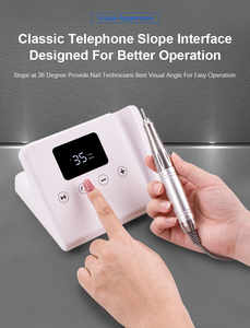 Máquina Profesional de Manicura de Escritorio de 65W, 35000 RPM, Lima Eléctrica de Alta Potencia con Pantalla Táctil HD para Acrílico y Gel, para Salón - Product Image 4