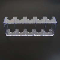 Plateau à jetons de poker 40 mm, dernier modèle 2024, ensemble de 100 jetons de poker, boîtes de rangement en plastique transparent PS sans jetons