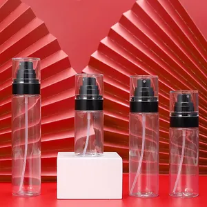 Luxus kosmetik Leere Plastiks prüh flasche PET Fine Mist Sprayer 50/80100/120ml Klare Flaschen mit PP-Pumpe und Deckel