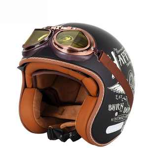 Nuevo <span class=keywords><strong>Casco</strong></span> de Motocicleta Eléctrica, Estilo Retro Tres Cuartos, Estándar 3C, Seguro y Duradero - Product Image 5