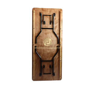 6FT tổ Dạ Tiệc Bàn tiệc cưới dài hình chữ nhật ván ép gấp bảng nhà sản xuất nhà máy Nhà cung cấp - Product Image 4