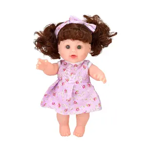 vinyl girl doll New Products Cheap vinyl Lovely kids girl Dolls for children birthday gift fun playing
