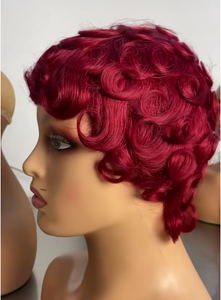 Pelucas Cortas Onduladas Estilo Pixie, Listas <span class=keywords><strong>para</strong></span> Enviar, <span class=keywords><strong>Cabello</strong></span> Humano, Peluca Corta Rizada Pixie Económica <span class=keywords><strong>para</strong></span> Mujeres Negras - Product Image 5