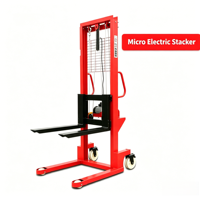 Gerbeur semi-électrique compact léger 1000 kg, levée maximale 3000 mm, faible consommation, haute efficacité, pour entrepôt à allées étroites
