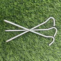 Piquets de tente en acier galvanisé en forme de J, piquets de jardinage en forme de J, piquets de jardinage en fil métallique, ancrage au sol