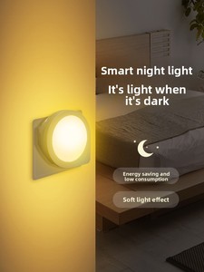 <span class=keywords><strong>Lampe</strong></span> de nuit en forme de Q, <span class=keywords><strong>lampe</strong></span> à brancher sensible à la lumière pour enfants, orange et blanc, best-seller - Product Image 3