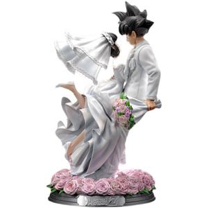 31cm Anime Gk Dbz Son Goku Chichi Wedding Figure Model Ornament Statue For Gifts Japan Anime Action Figure