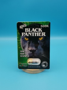 Píldoras Herbales Virales Black Panther 500K Enriquecidas con L-Arginina y Zinc para Equilibrio Energético Diario y Bienestar Masculino - Product Image 5