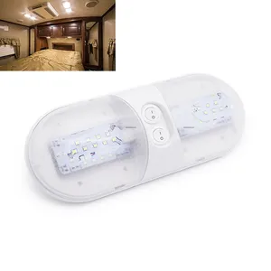 12V Led RV Ceiling Dome Light RV Interior Lighting Trailer Camper with on off Switch Car Motorhomes Marine Boat Interior Light