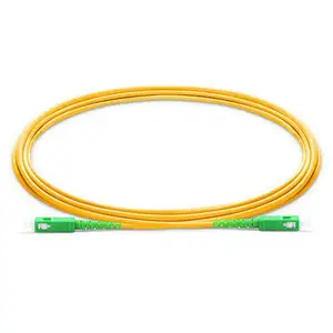 3.0mm LSZH PVC 황색 단순한 SC APC G657A1 코드 패치 섬유