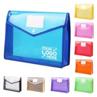 Carpeta de Documentos Personalizada con Cierre de Botón a Presión de PP, Sobre para Archivos Impermeable, Carpeta Expandible, Bolsa de Archivo Transparente para Gestión Empresarial